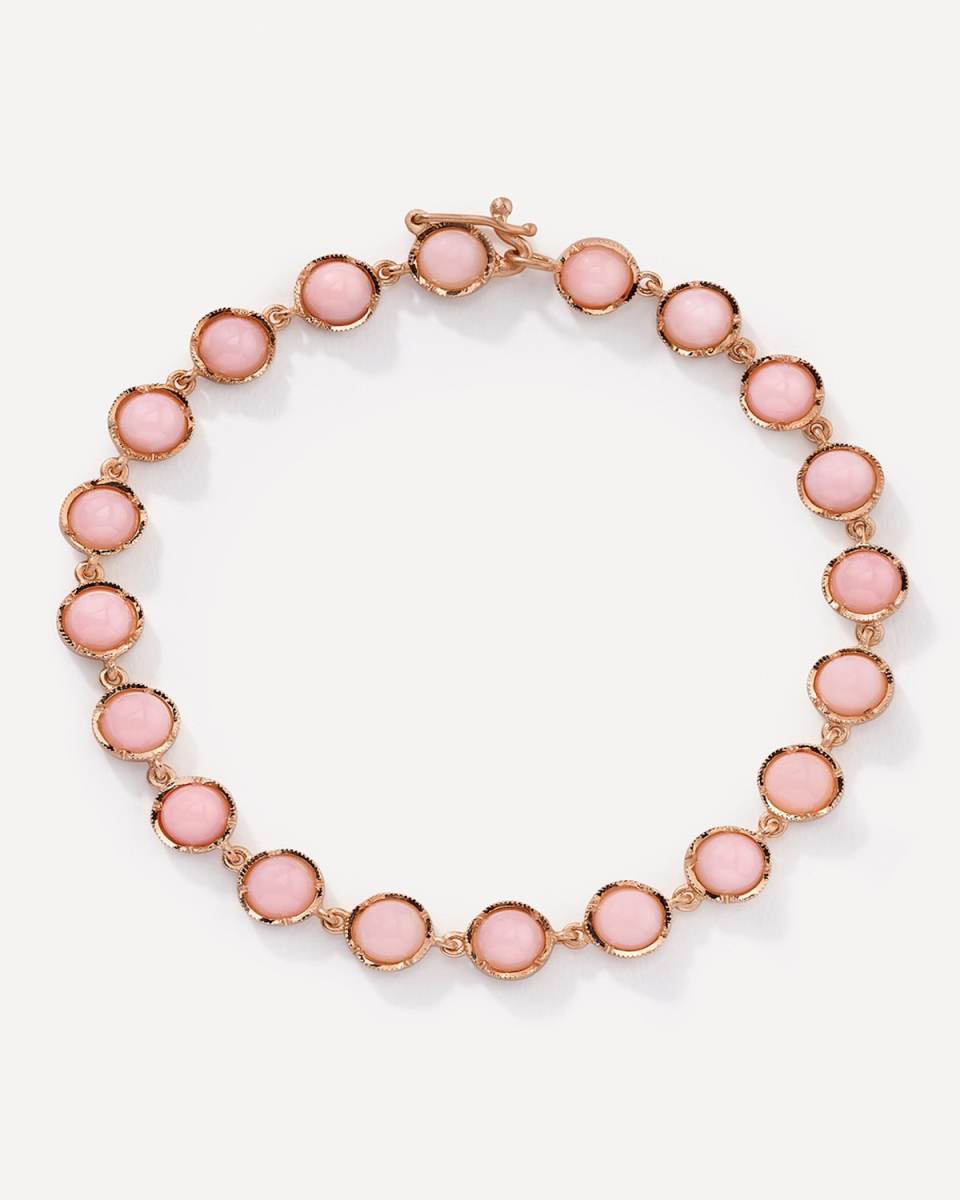 Classic 18k Rose Gold Bracelet, 7"L
